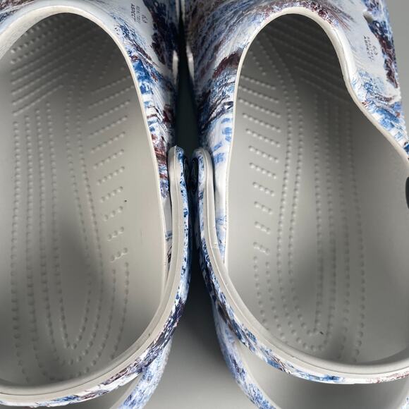 Crocs Realtree Aspect Men\'s 11 Blue Brown Rubber Slip On Clog Loafers Casual EUC main image 5